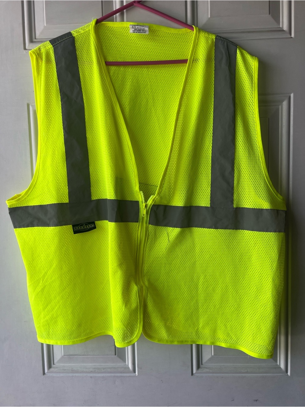 Men's High-Visibility Safety Vest - Fluorescent Yellow